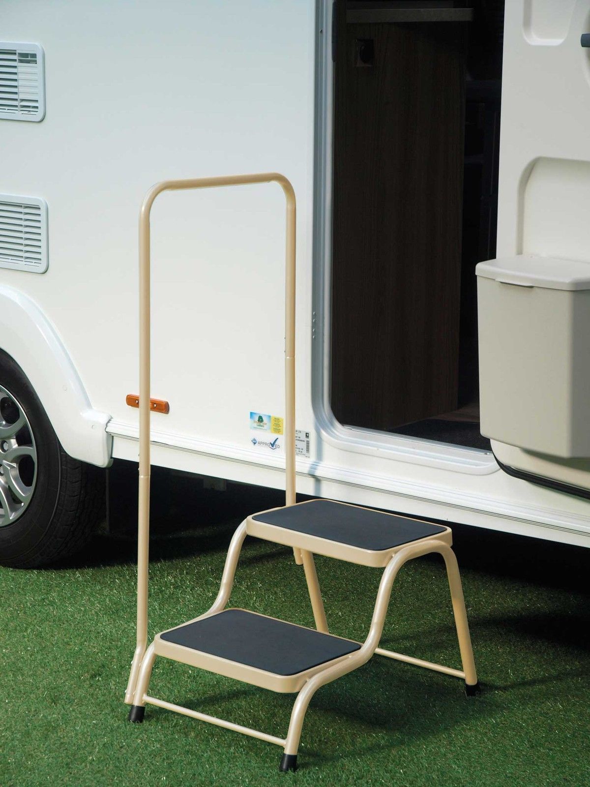 Quest Double Caravan Step With Handrail Caravan Stuff 4 U