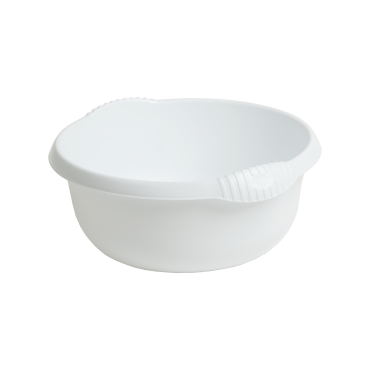 Round Washing up Bowl - Small 28cm Ice White