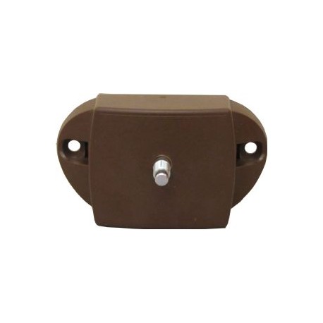 Push Button Lock Brown Dual Side Opening