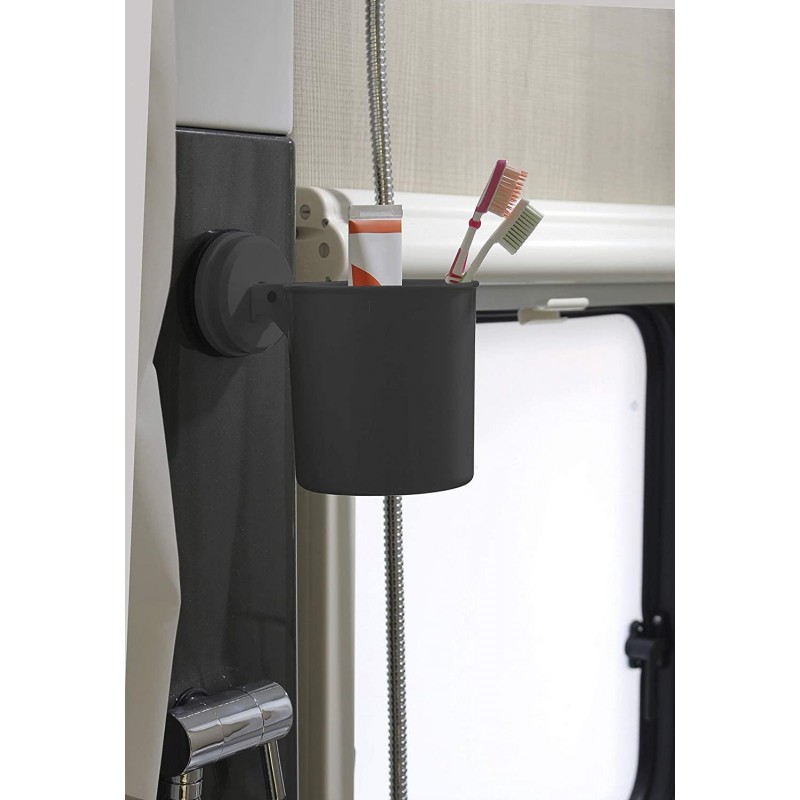 Bathroom Holder - Grey - Suction Cup Fastening - Caravan Stuff 4 U