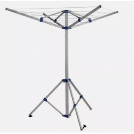 Royal Portable Aluminium Four Arm Rotary Clothes Line Airer c/w Foot