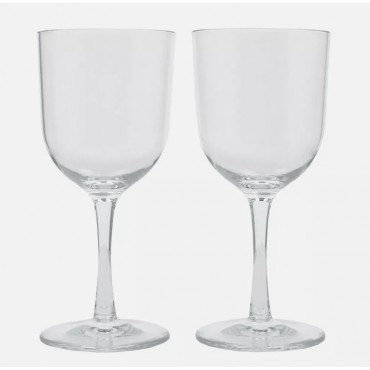 Wine Glass - Pack of Two - Clear Plastic