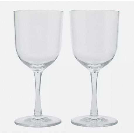 Wine Glass - Pack of Two - Clear Plastic