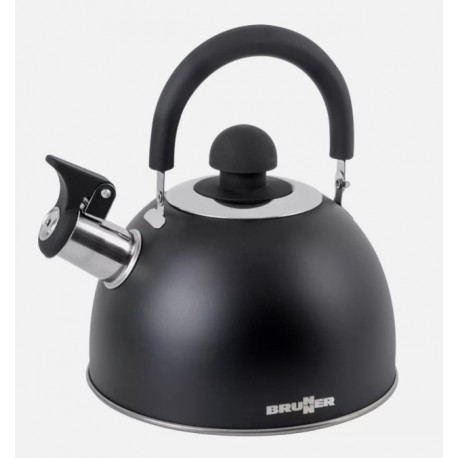 Brunner Gas Whistling Camping Kettle - Black