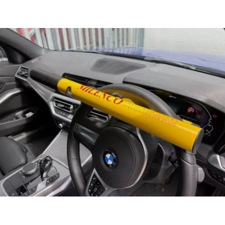 Milenco 6798 High Security Steering Wheel Lock Plus with Bag & Pads - Yellow