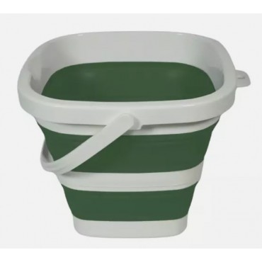 5 Litre Square Collapsible Silicone Sided Bucket