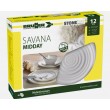 Melamine Dinner Set 12 piece - Savanna Stone