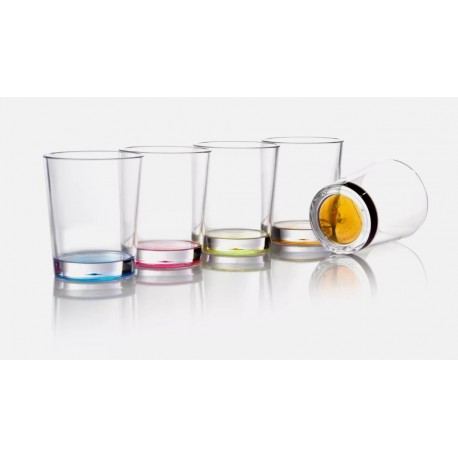 Picnic Stackable Anti-Slip Tumbler Glasses - Pack of 4