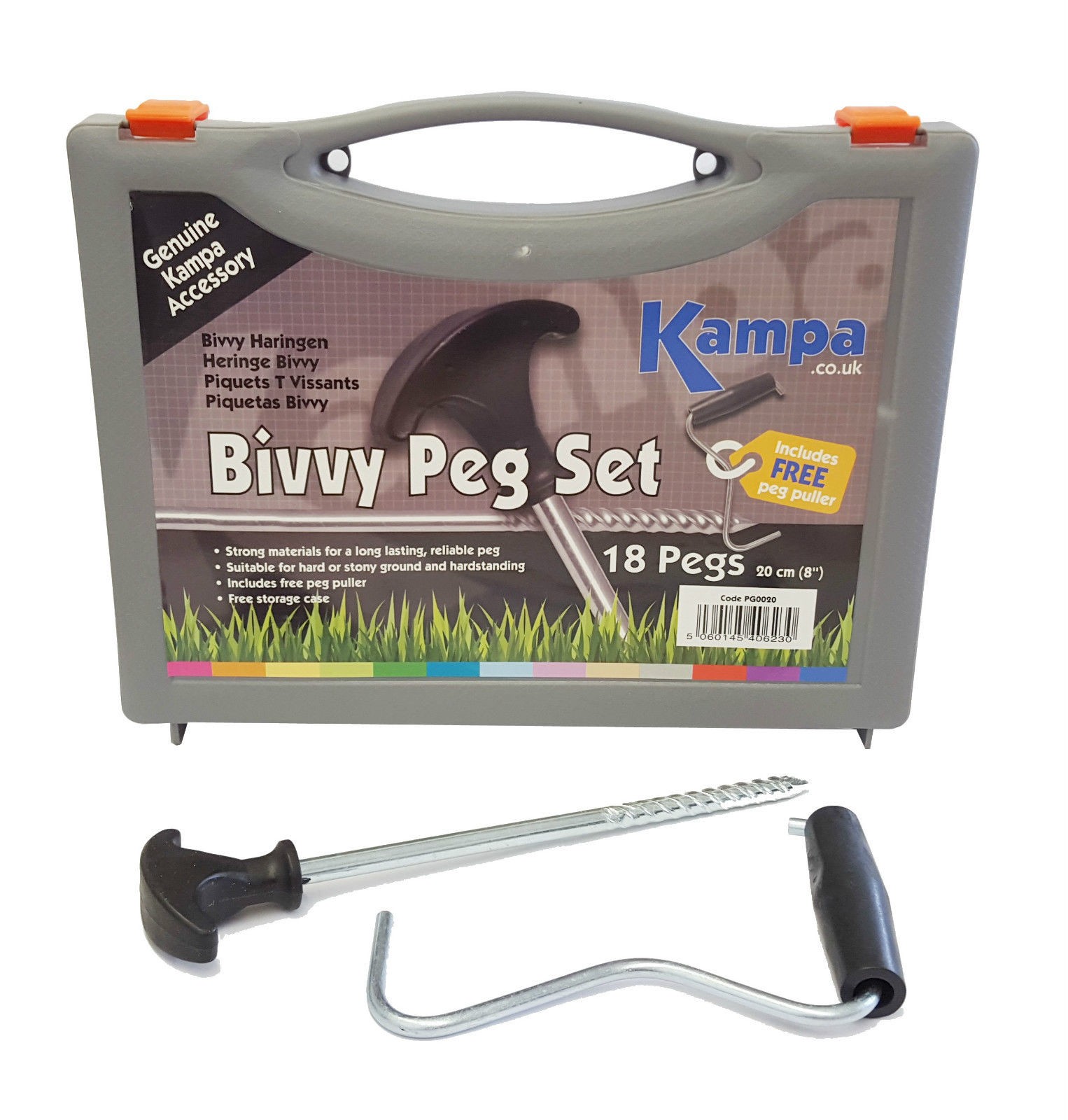 Kampa Bivvy Peg Tent Awning Hardstanding Rock Peg Set With FREE